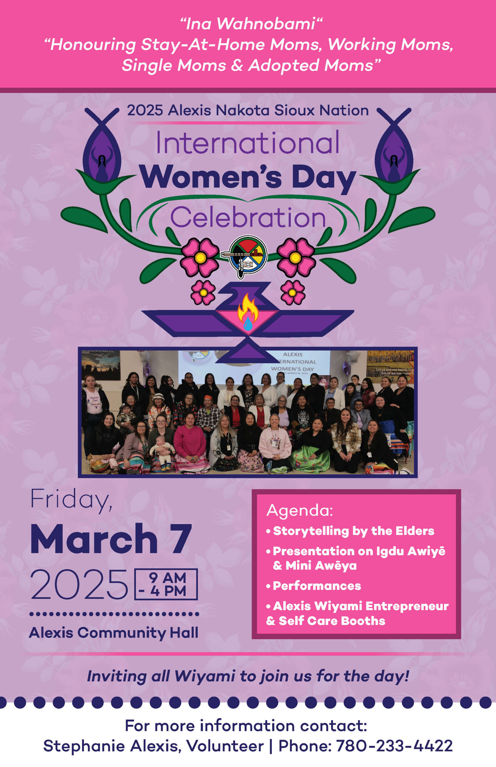 International Women's Day Celebration 2025 event poster.