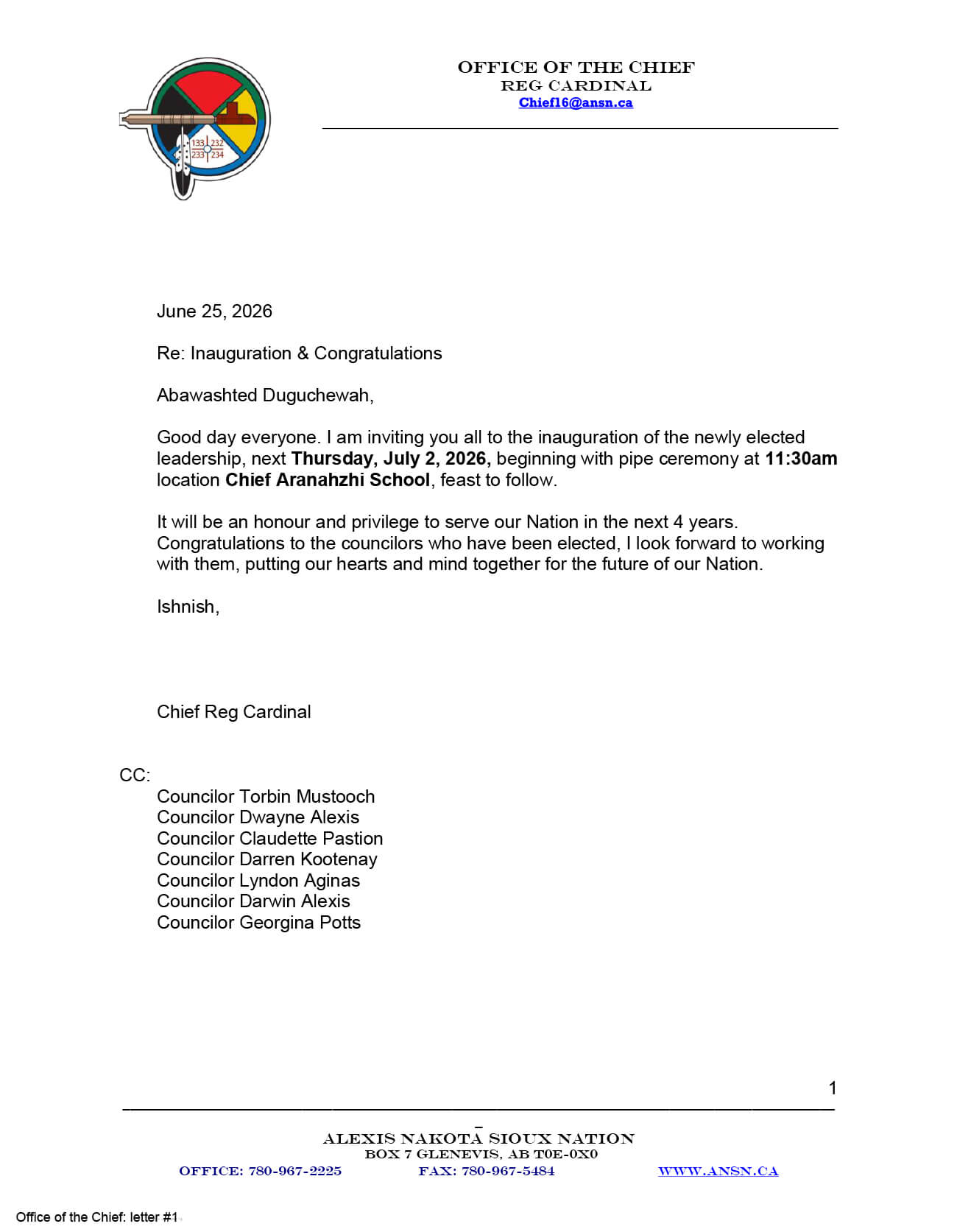 July 2026 Leadership Inauguration