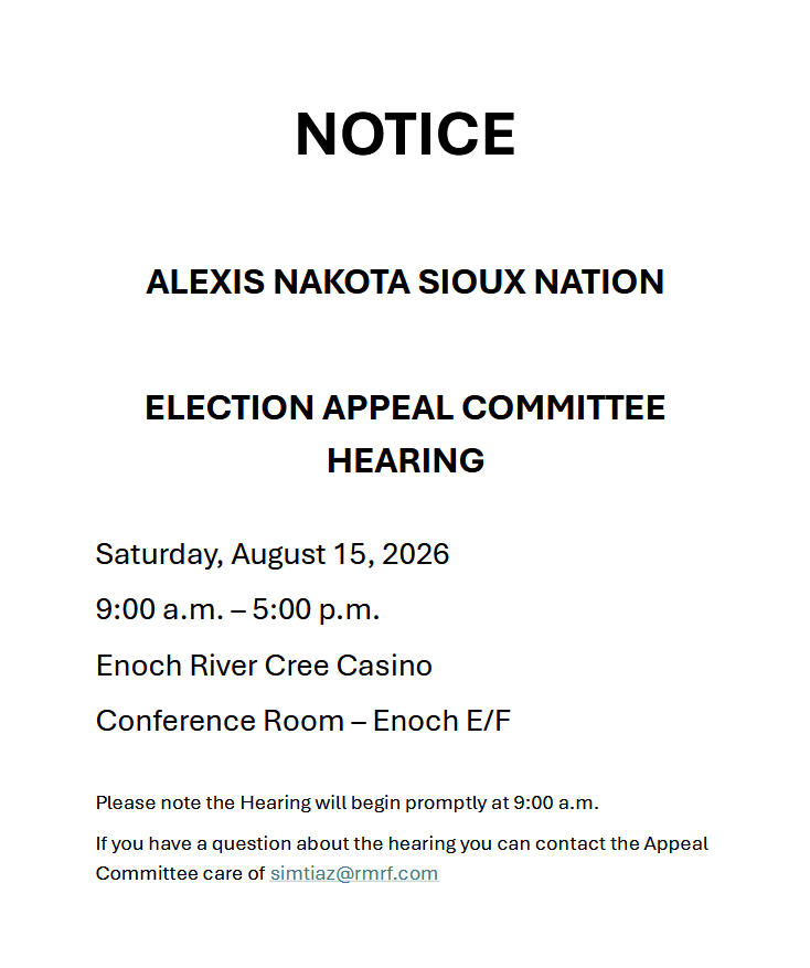 Election Appeal Committee Hearing